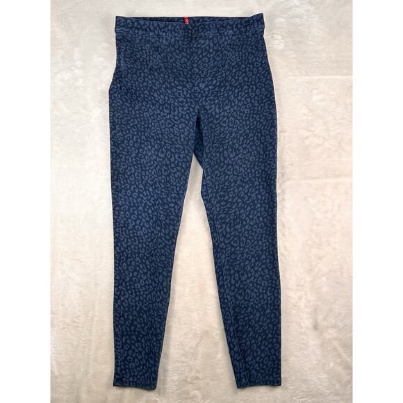 Spanx Jeans Jegging Women’s Medium Ankle Leggings Leopard Print Pants High Rise - Picture 1 of 7